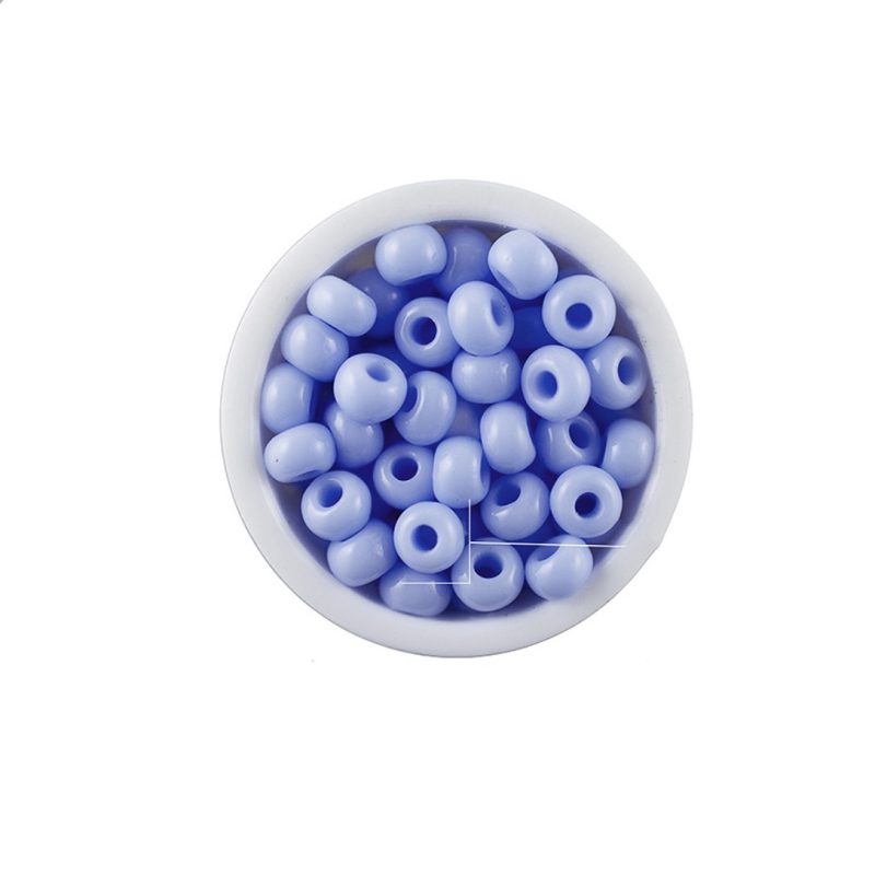 Chaquira checa mate azul pastel #8 / paquete x 25 gramos / REF-495088P