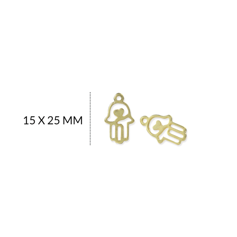 Dije zamak mano hamnsa / x 3 unidades / REF-6018D
