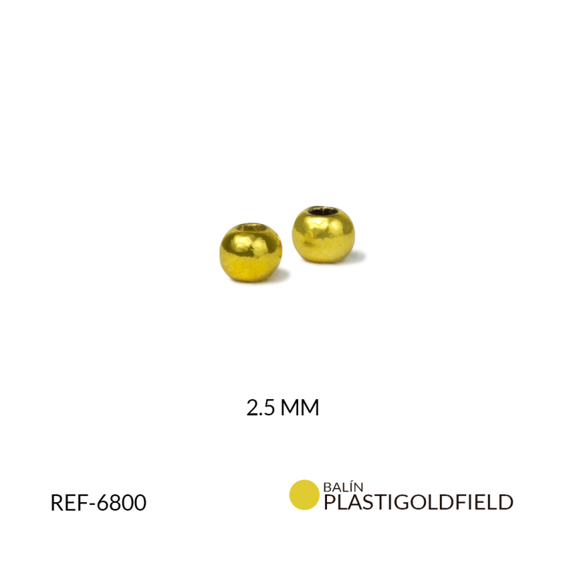 BALIN PLASTIGOLDFIELD 2.5 MM / paquete x 2 gramos / REF-6800
