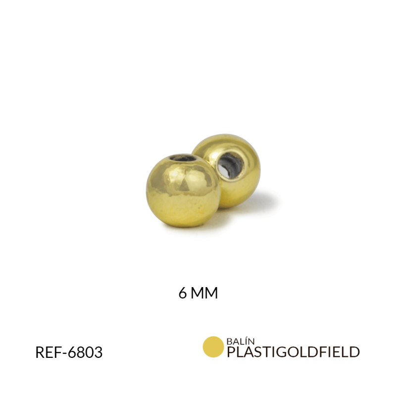 BALIN PLASTIGOLDFIELD 6 MM / paquete x 2 gramos / REF-6803