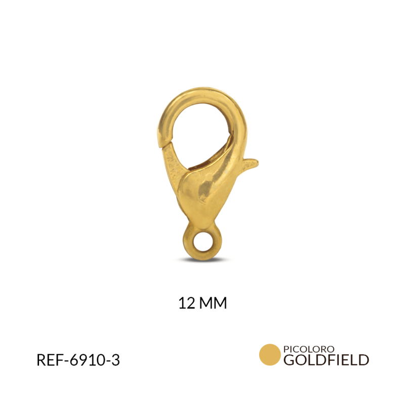 Broche Goldfilled picoloro 12mm / paquete x 2 gramos / 5 und aprox / Ref-6910-3 / Ref-6910-3