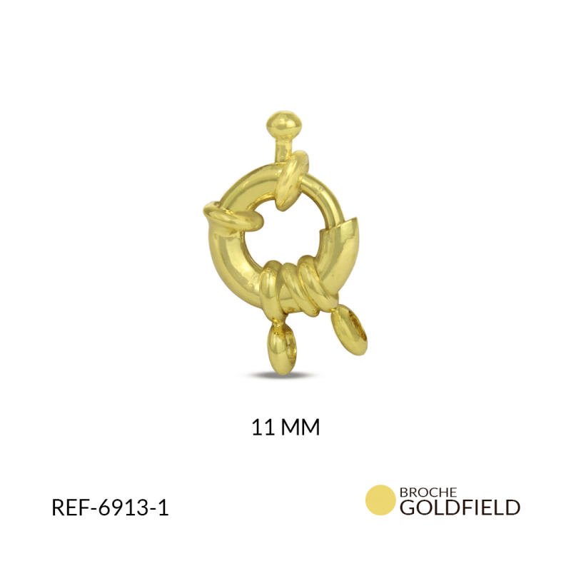 Broche Goldfilled nautico mediano 11mm / x unidad / Ref-6913-1 / Ref-6913-1