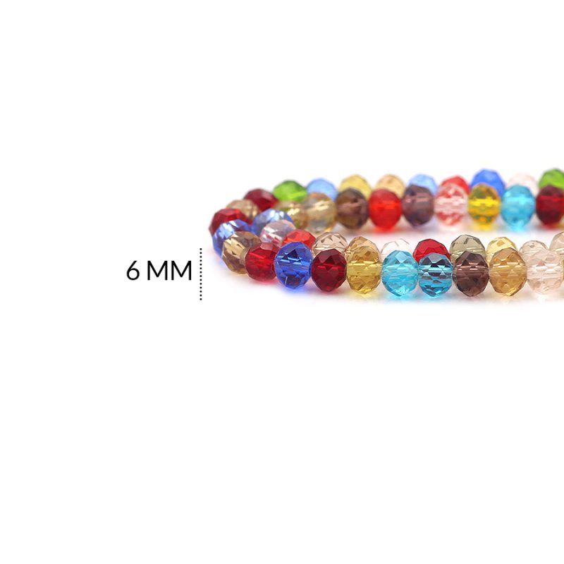 Rondela 6mm boreal mixto / x sarta / Ref-6R013