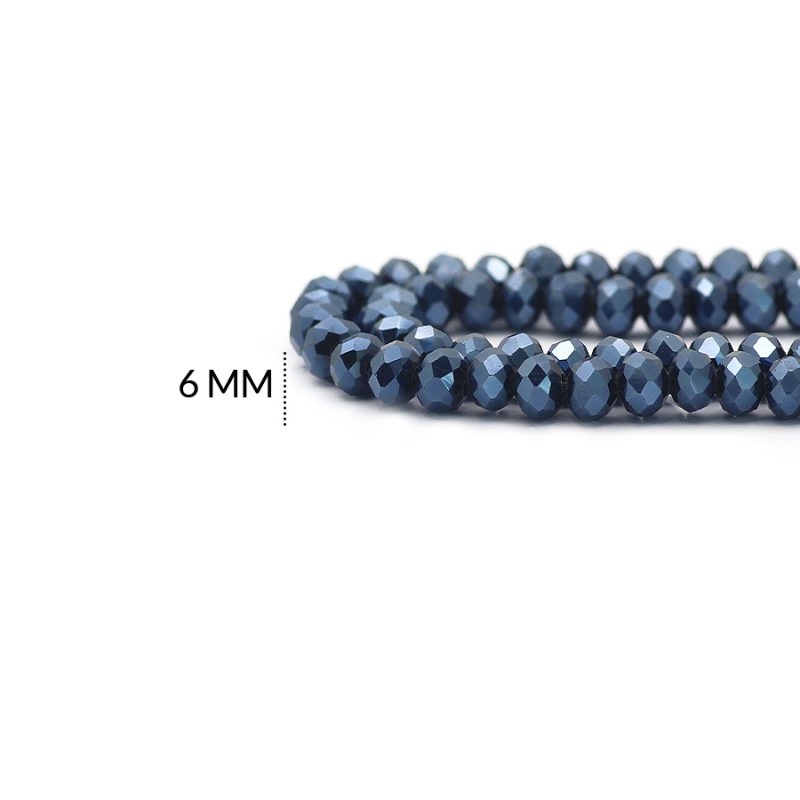 Rondela Metalizada 6 mm Gris acerina / x sarta / ref - 6R166