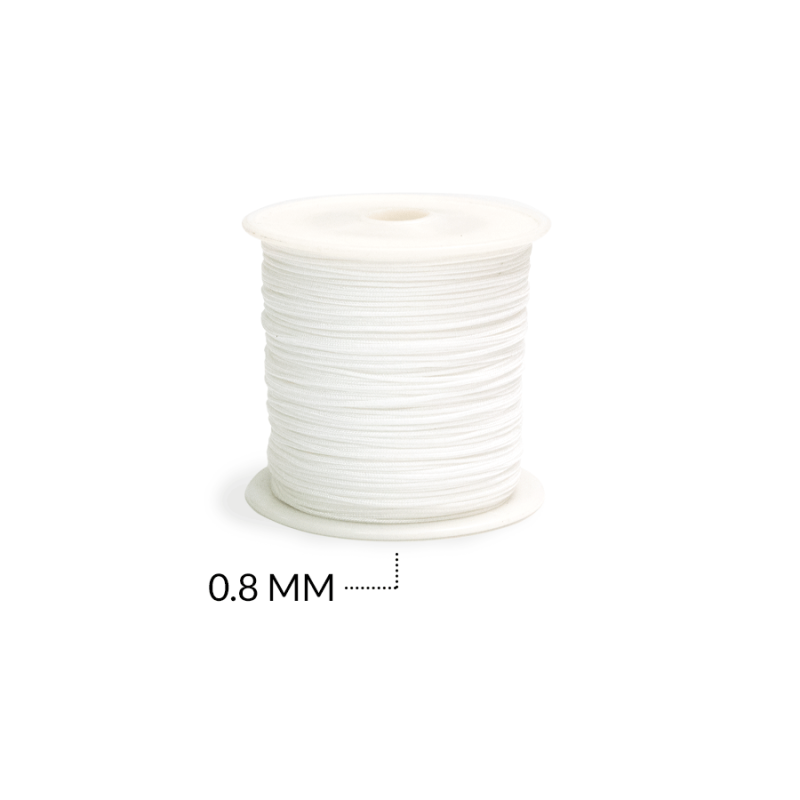 Hilo chino blanco 0.8 mm / rollo x 90 metros aprox / Ref-7006C1 / Ref-7006C1