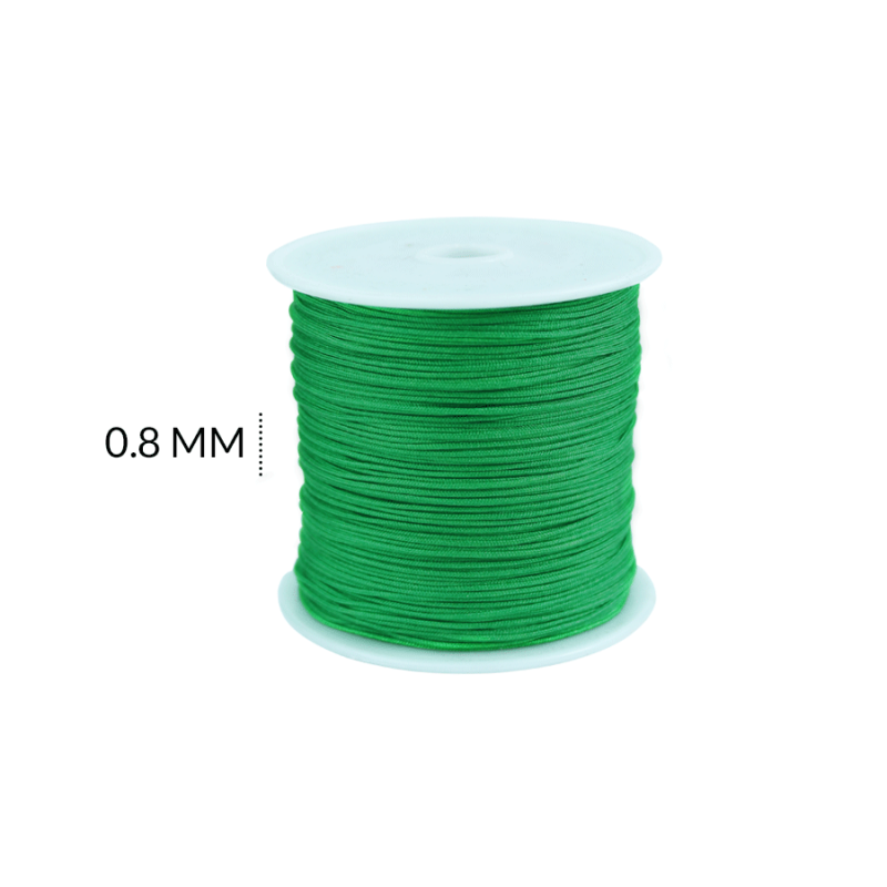 Hilo chino 0.8 mm color verde / x rollo ( 90 metros aproximados ) / Ref-7006C13 / Ref-7006C13