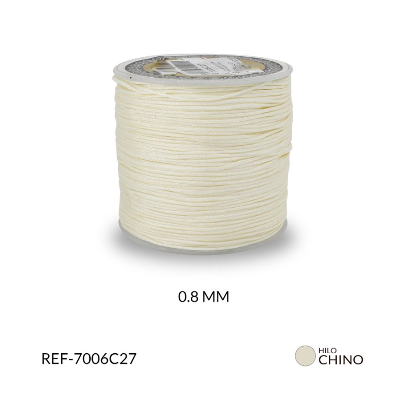 Hilo chicno 0.8 mm color blanco / rollo x 90 metros aproximados / Ref-7006C27