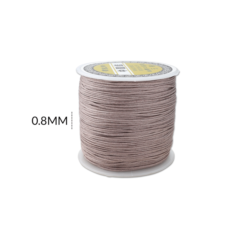 Hilo chino beige 0.8 mm / rollo x 90 mt aprox  / Ref-7006C73 / Ref-7006C73