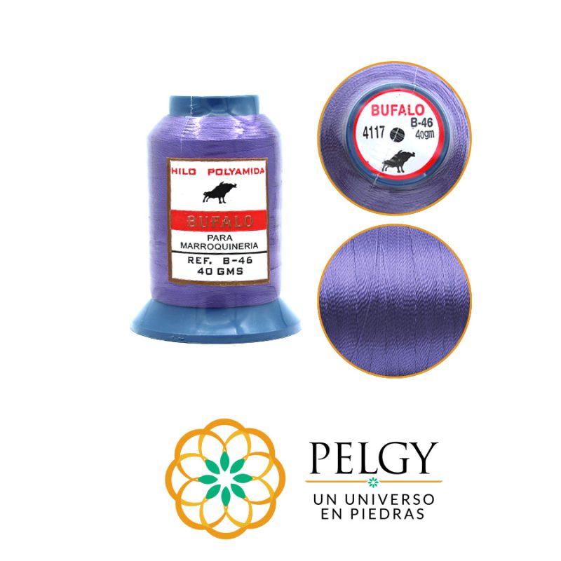 Hilo bufalo morado L B-46 / rollo 40 grm Aprox / ref - 7010C31
