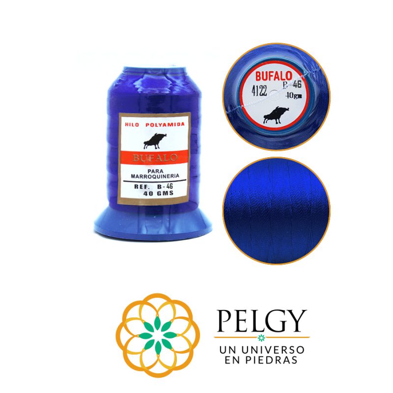 Hilo bufalo azul rey B-46 / rollo 40 grm aprox / REF-7010C56