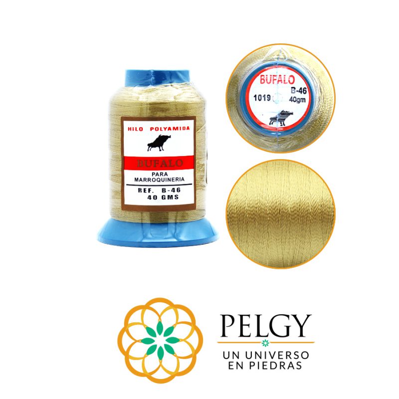 Hilo bufalo beige almendra B-46 / rollo x 40 grm aprox / Ref-7010C20 / Ref-7010C20
