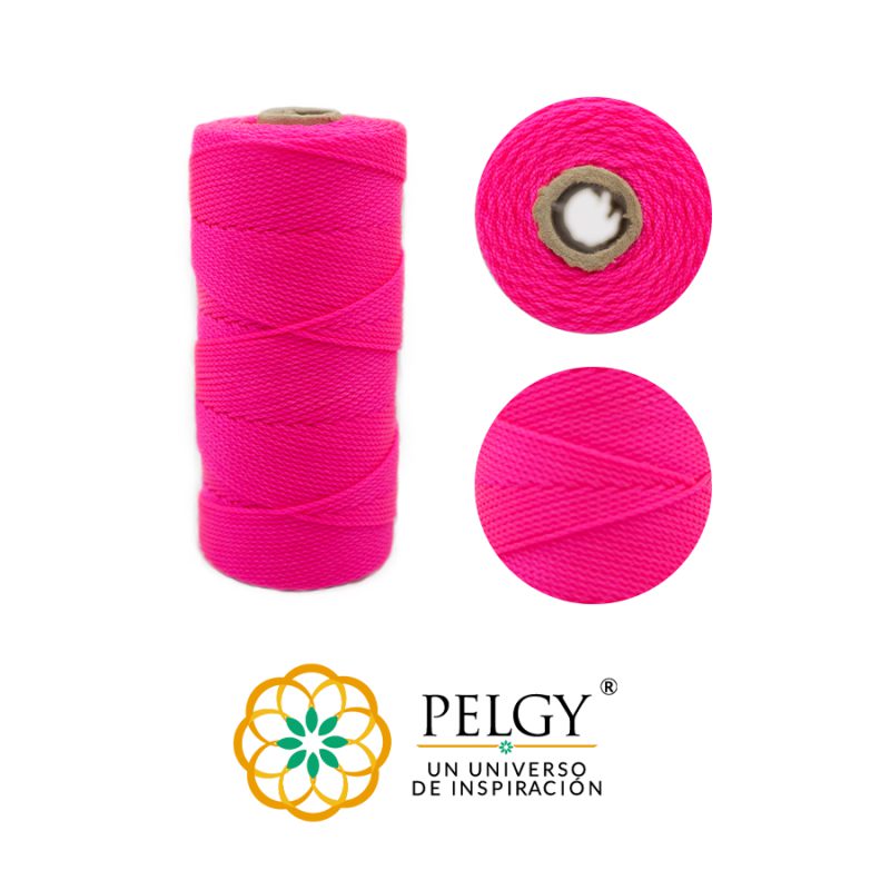 Hilo Terlenca #12 color fucsia flourecente (19) / x rollo / REF-7022C19
