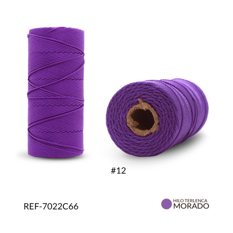 Hilo terlenca #12 morado p / x rollo (100 grm aproximados) / Ref-7022C66 / Ref-7022C66