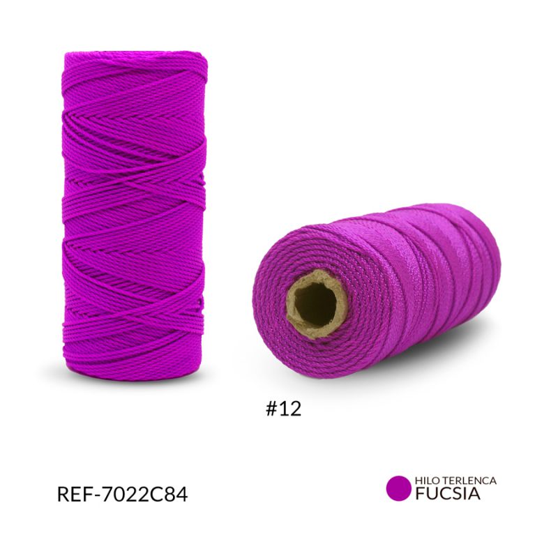 Hilo terlenca # 12 color fucsia / x rollo (100 gramos aprximados) / Ref-7022C84 / Ref-7022C84