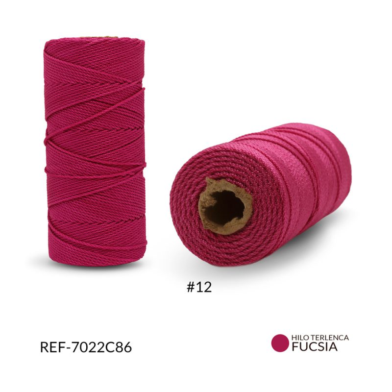 Hilo terlenca #12 color fucsia / x rollo (100 grm aproximados) / Ref-7022C86 / Ref-7022C86
