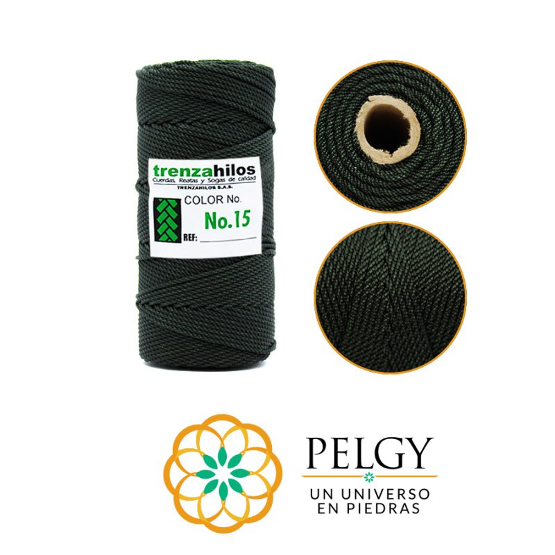 HILO TERLENCA # 15 VERDE OSCURO (12) TONO 1 / x ROLLO / REF-7023C12-1