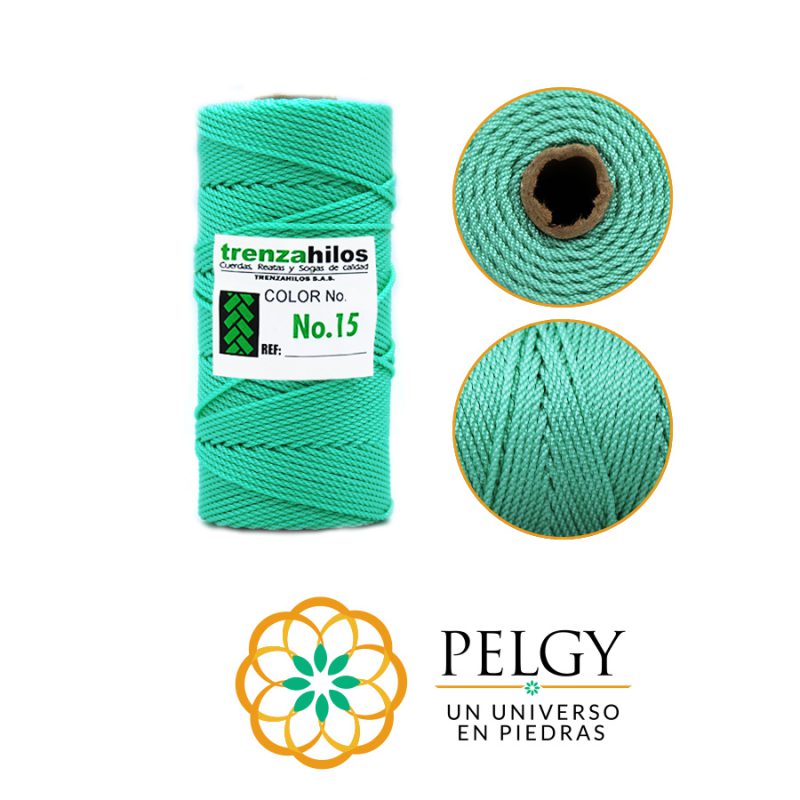 HILO TERLENCA # 15 VERDE A (50) TONO 1 / x ROLLO / ref - 7023C50