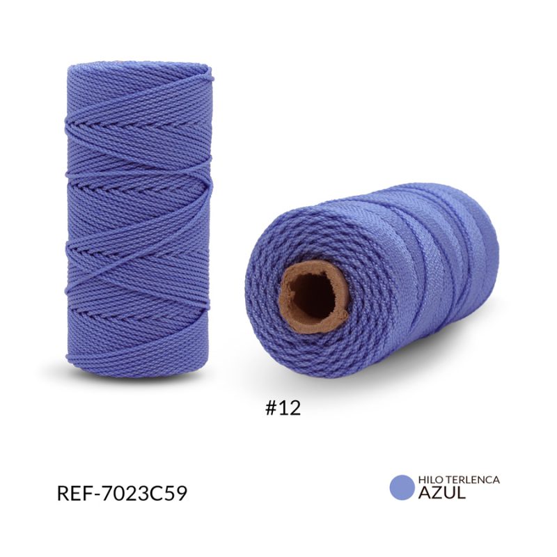 Hilo terlenca #15 color azul hortencia / x rollo (100 grm aproximados) / Ref-7023C59 / Ref-7023C59