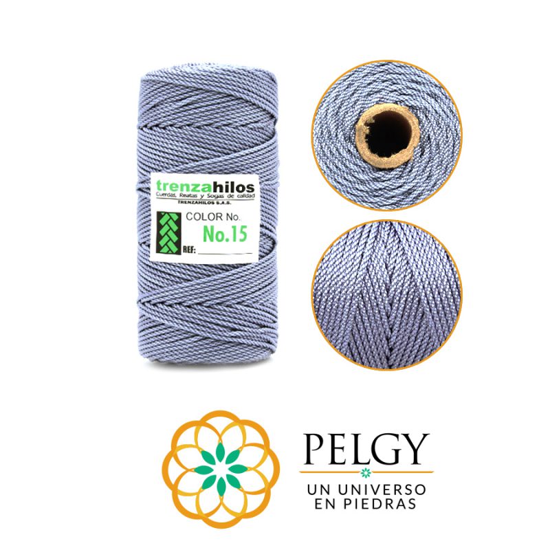 HILO TERLENCA # 15 GRIS OSCURO  (8) / x ROLLO / ref - 7023C8