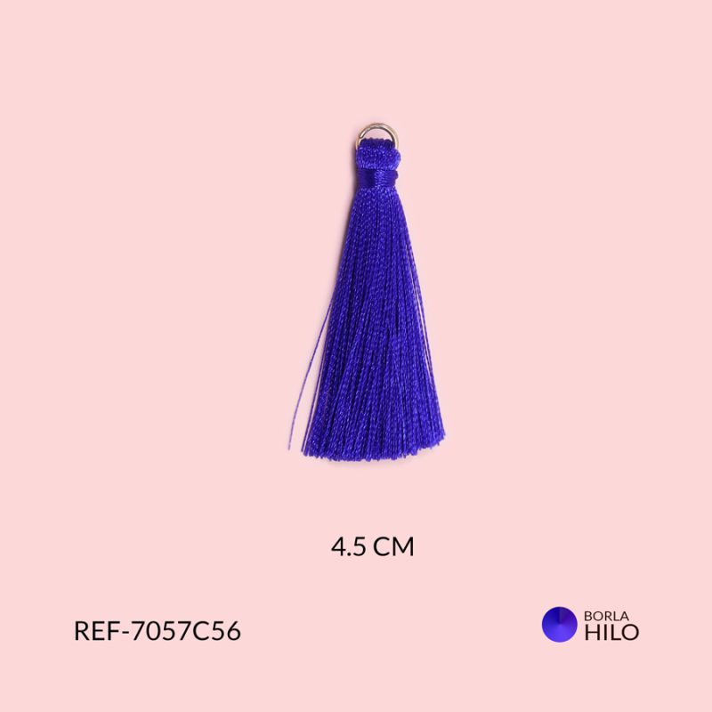 Borla morado lila hilo 4.5cm / paquete x 2 unidades / Ref-7057C56 / Ref-7057C56