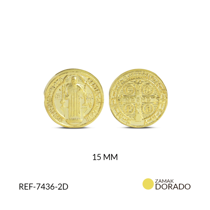 Separador en zamak San Benito 15mm / x unidad / Ref-7436-2D / Ref-7436-2D