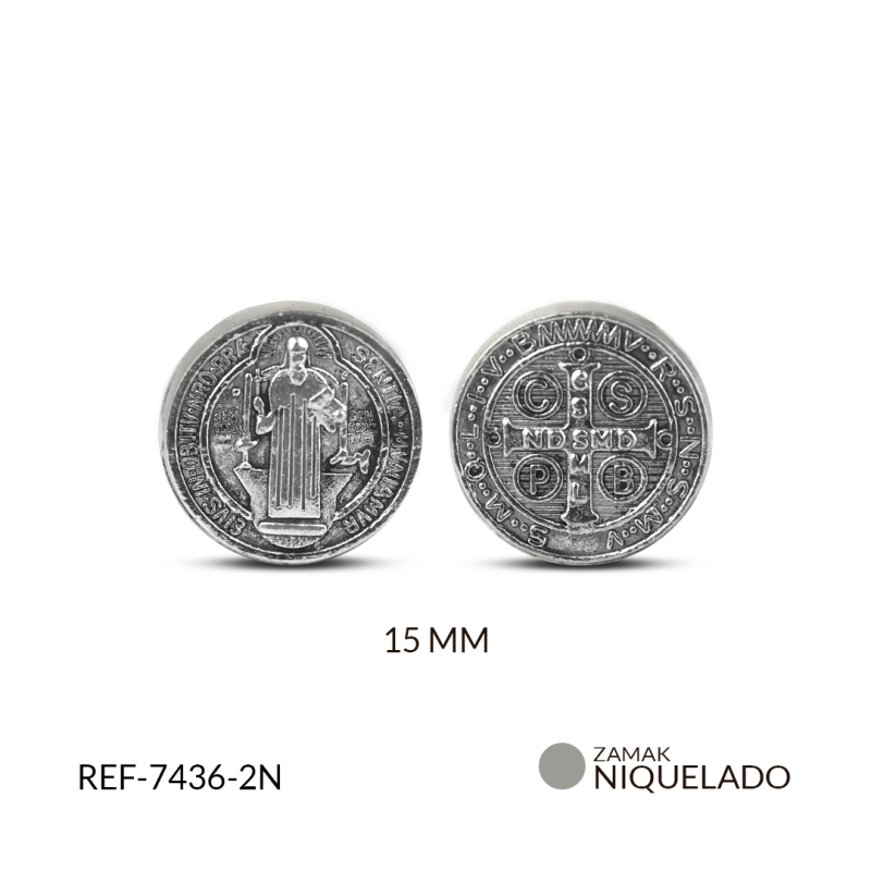 Separador zamak San Benito 15mm / paquete x 6 und / Ref-7436-2N / Ref-7436-2N