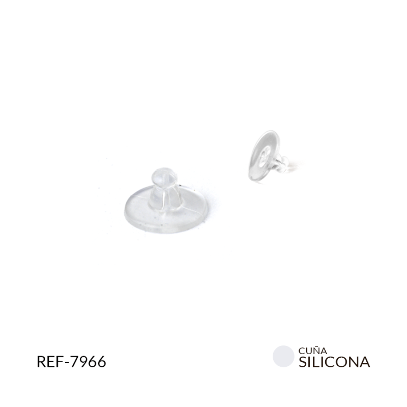 Cuña silicona disco 6 x 10 mm / Paquete x 24 pares / Ref-7966