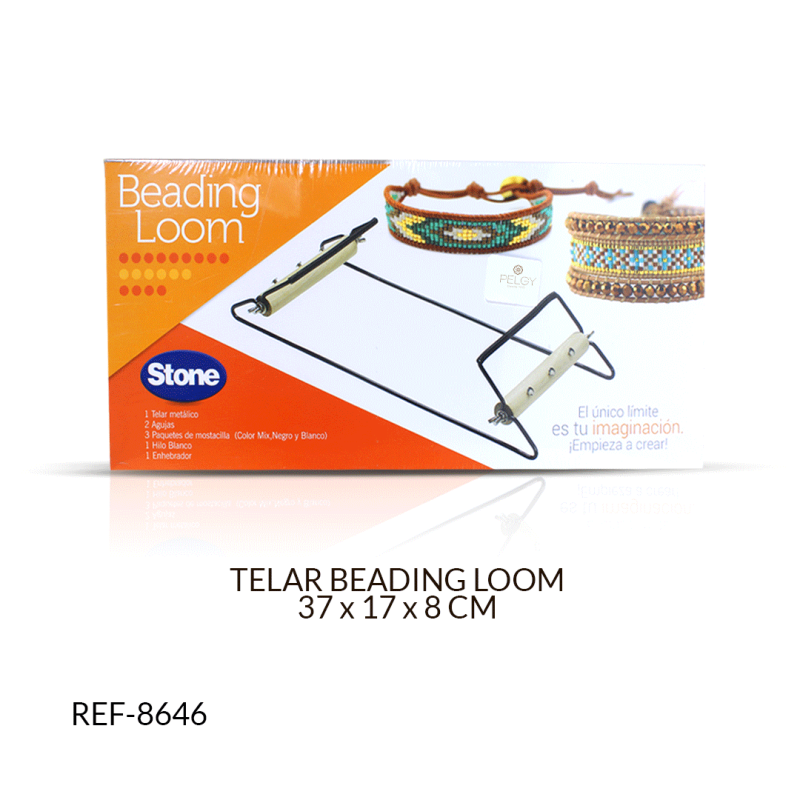 Telar beading Loom 37x17x8cm / x unidad / Ref-8646 / Ref-8646