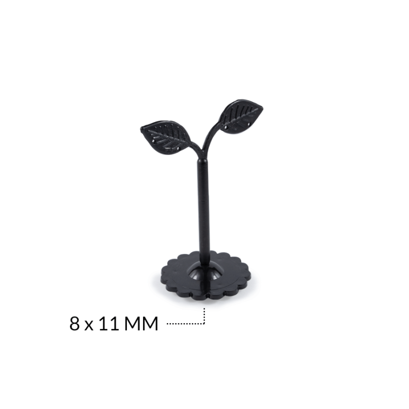 Exhibidor acrílico para arete arbol color negro 8x11cm / x unidad / Ref-8743-2NN / REF-8743-2NN