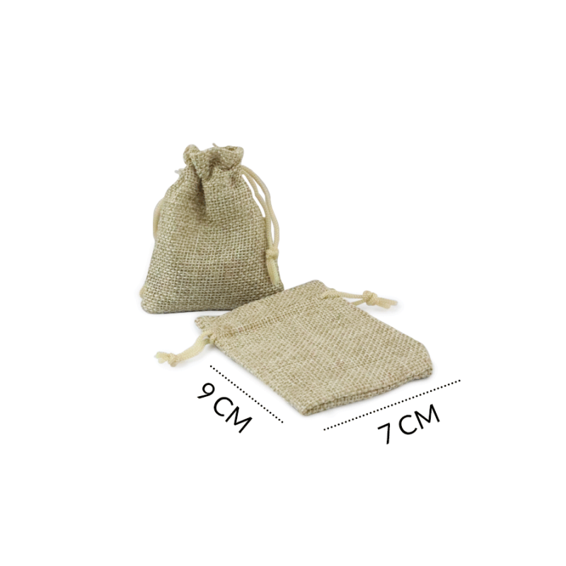 Bolsa Yute Beige a 7 x 9 cm / x und / Ref-8921C69