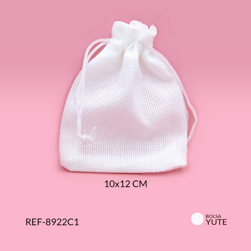 Bolsa yute blanco 10 x 12 cm / x unidad / Ref-8922C1