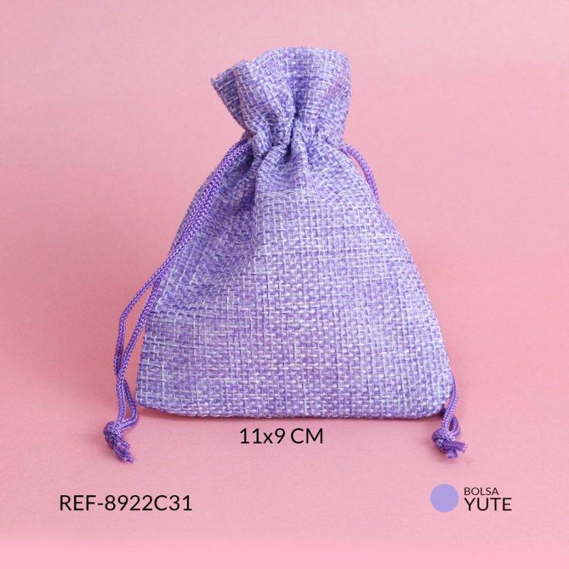 Bolsa Yute morado 11x9mm / x unidad / Ref-8922C31 / Ref-8922C31