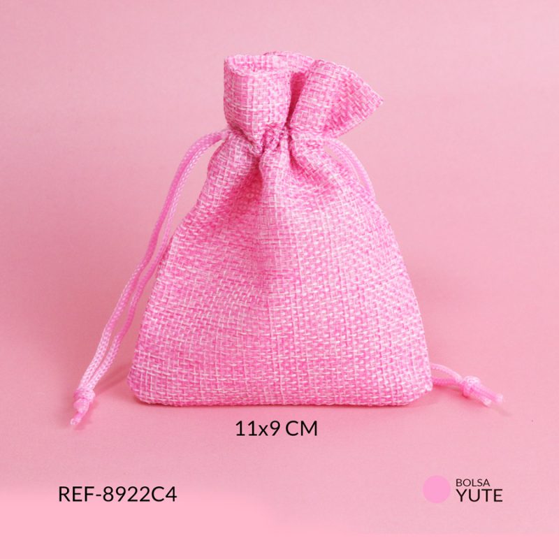 Bolsa Yute rosado 11x9mm / x unidad / Ref-8922C4 / Ref-8922C4