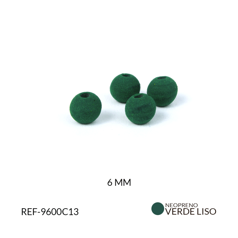Bola neopreno liso verde cali #6 / paquete x 12 unidades / Ref-9600c13