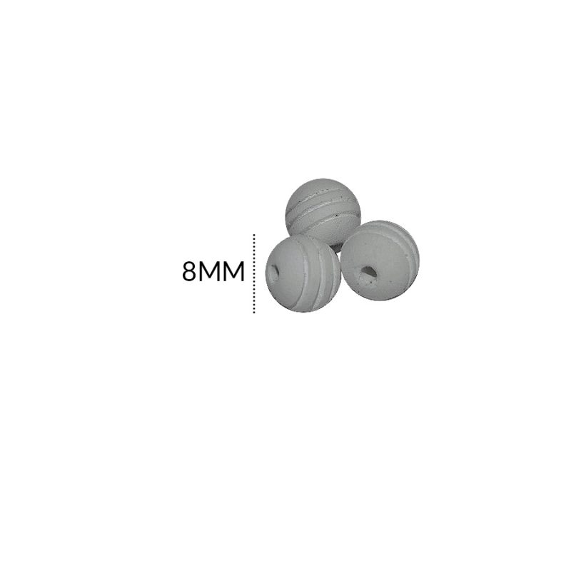 BOLA NEOPRENO RAYADO GRIS #8 / paquete x 12 unidades / Ref-9601R35