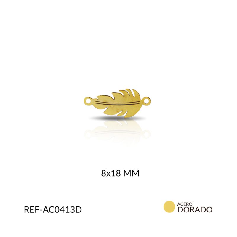 Centro pulsera acero hoja 8x18 MM / x unidad / Ref-AC0413D