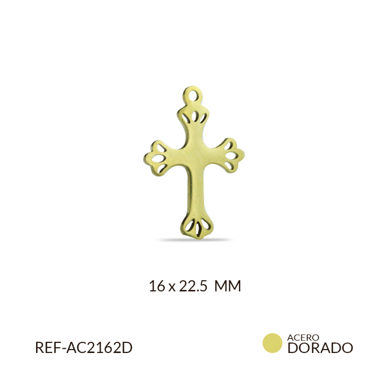 DIJE ACERO CRUZ 16X22.5MM / x und / REF-AC2162D