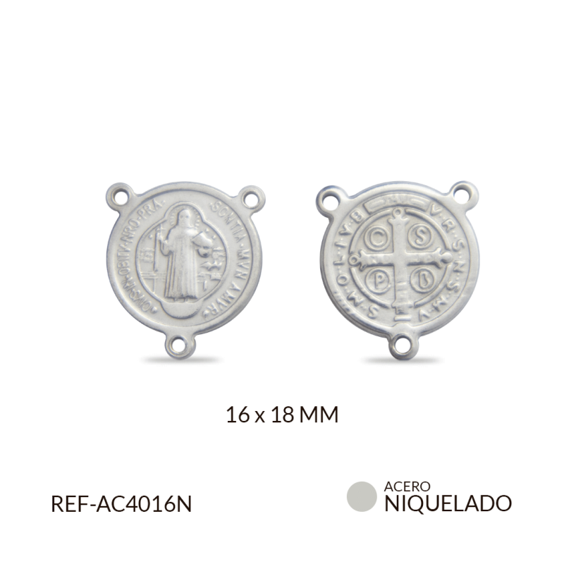 Crucero acero San Benito fundido redondo 16 x 18 mm / x unidad / REF-AC4016N