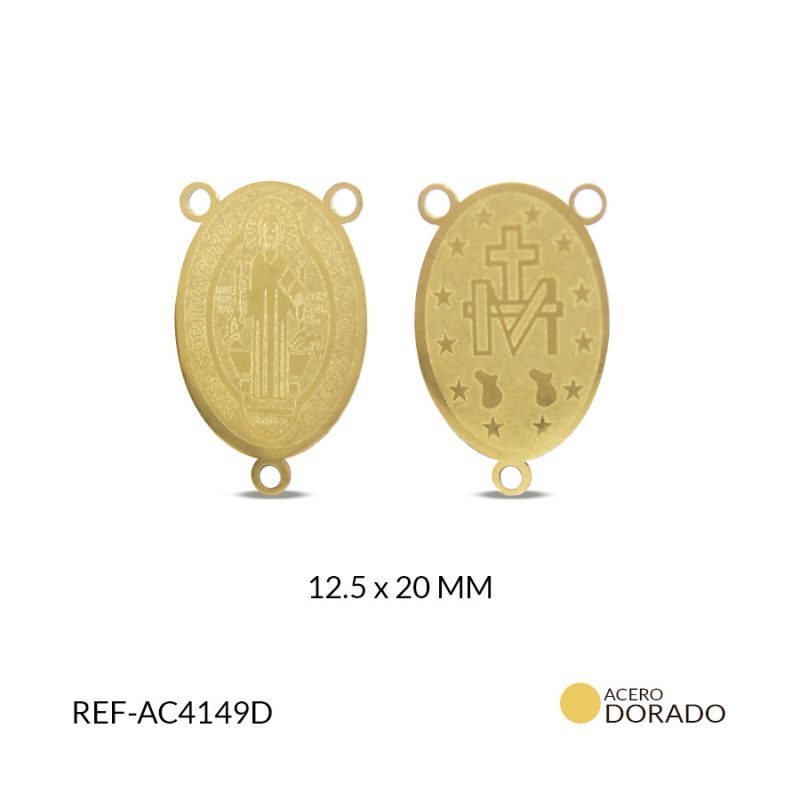 Crucero acero San Benito 12.5x20 mm / x unidad / Ref-AC4149D