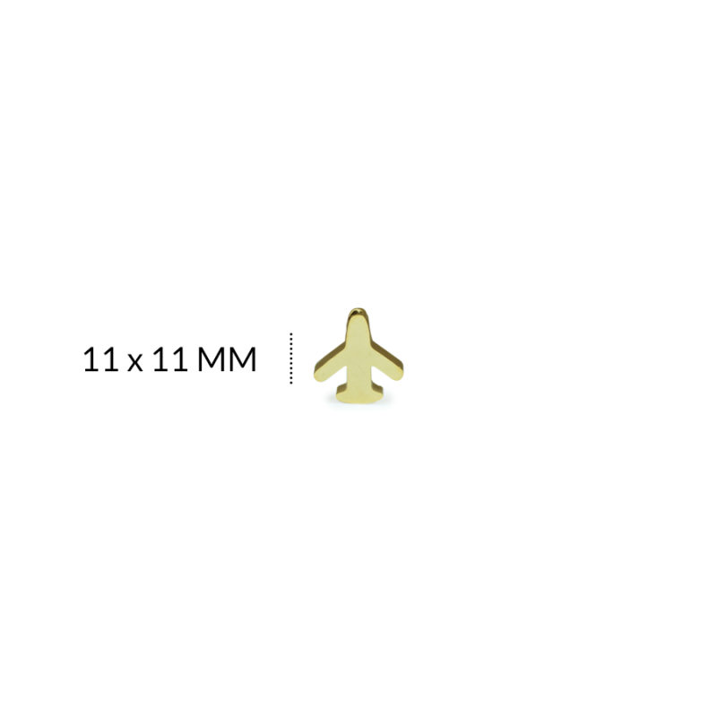 SEPARADOR ACERO AVION 11 X 11 MM / color dorado / X UND / REF-AS0113D / REF-AS0113D