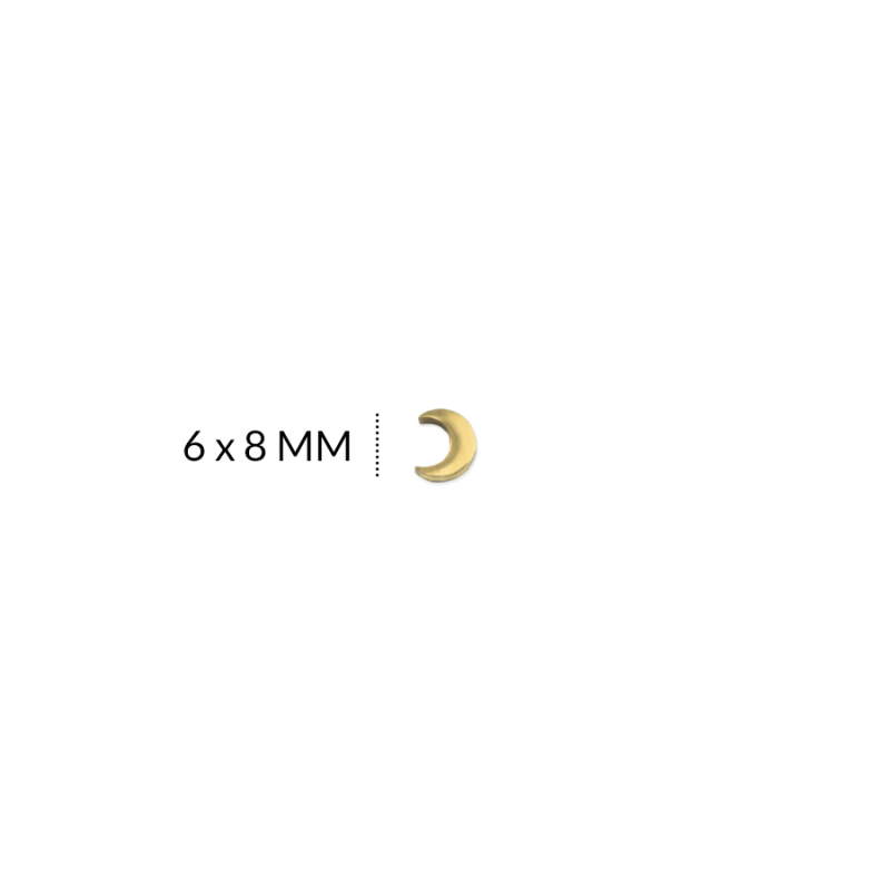 Separador acero luna 6 x 8 mm x unidad / REF-AS0190D