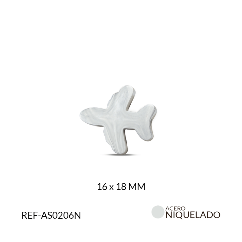 SEPARADOR EN ACERO AVION 16*18MM / X UND / REF-AS0206N