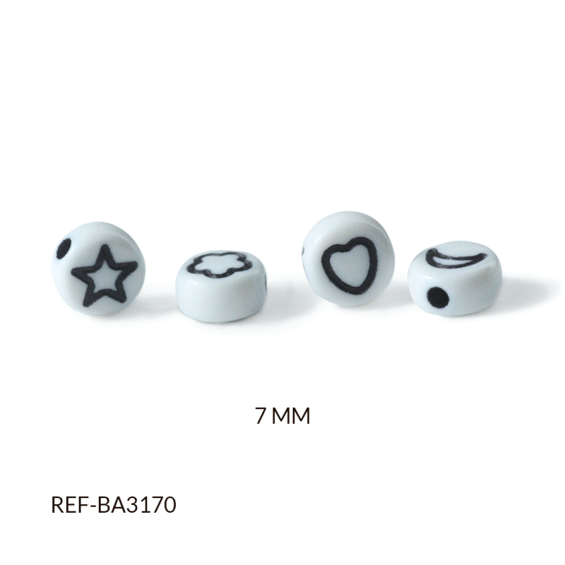 SEPARADOR ACRILICO PLANO BLANCO FIGURAS / paquete x 20 grm / REF-BA3170