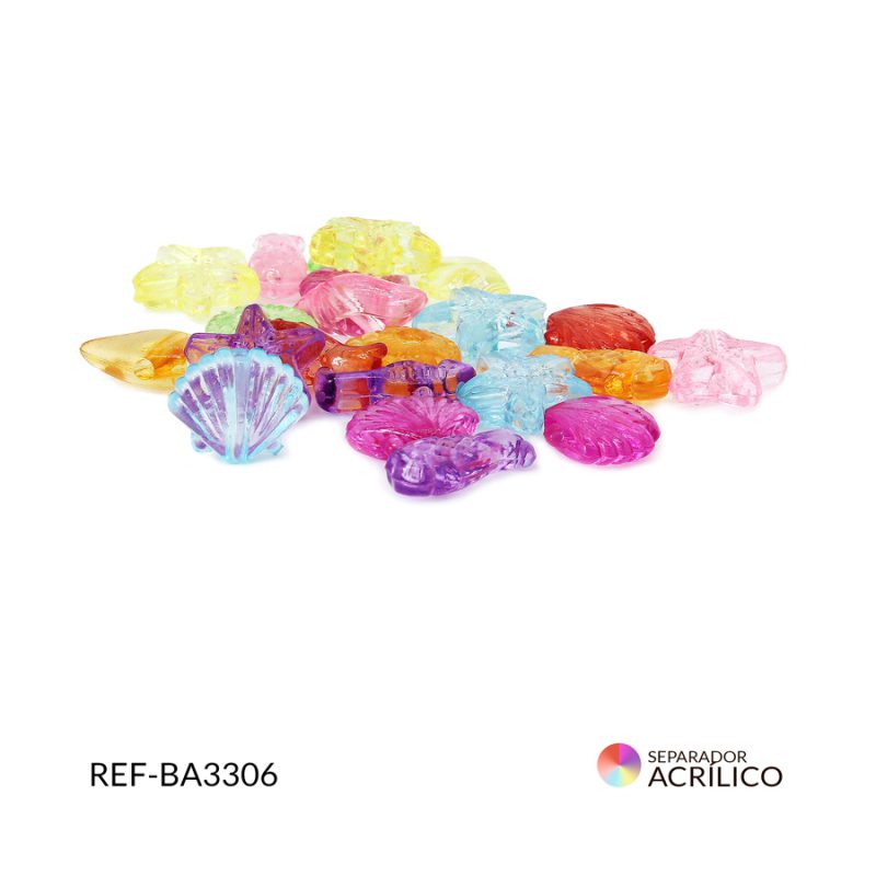 Separador acrílico mar mix traslucido / paquete x 20 gramos / Ref-BA3306