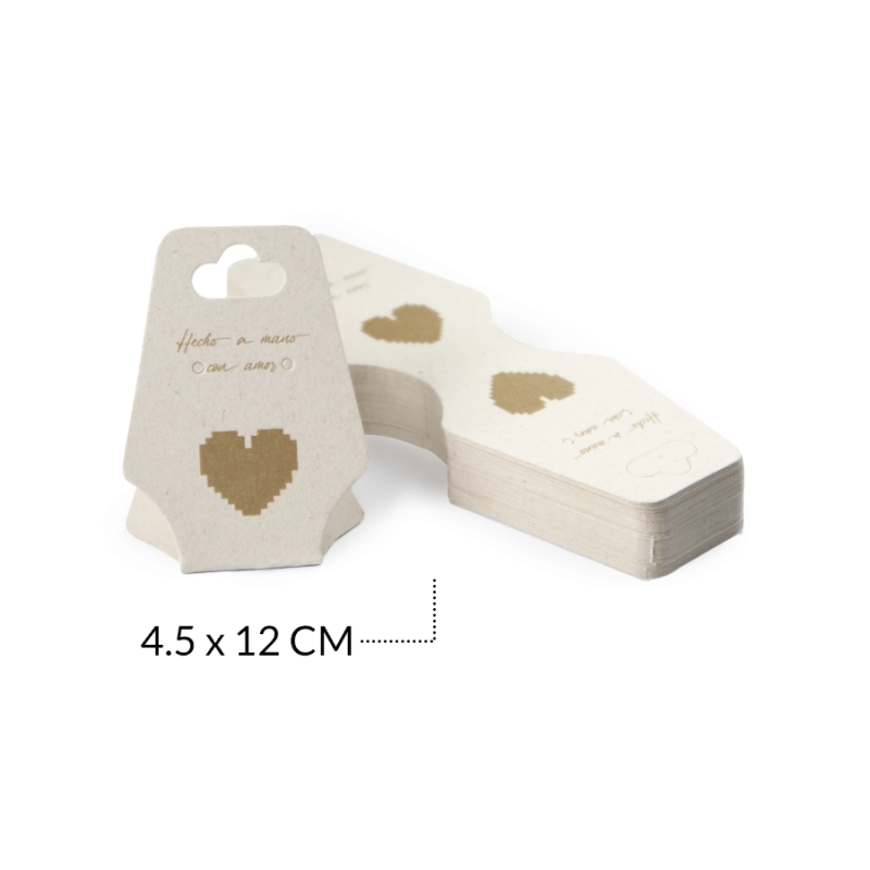 Cartón solapa corazón / Paquete x 100 unidades aprox / Ref-CS0002 / REF-CS0002