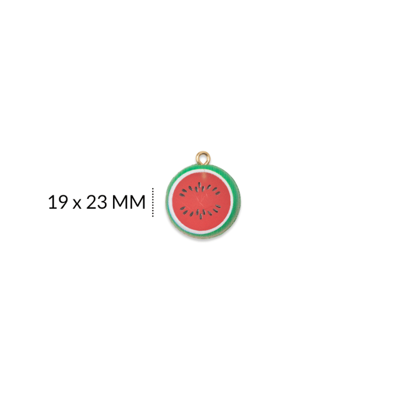 DIJE GOMA FRUTA SANDIA 19 X 23 MM / X UNIDAD / REF-FD001 / REF-FD001S