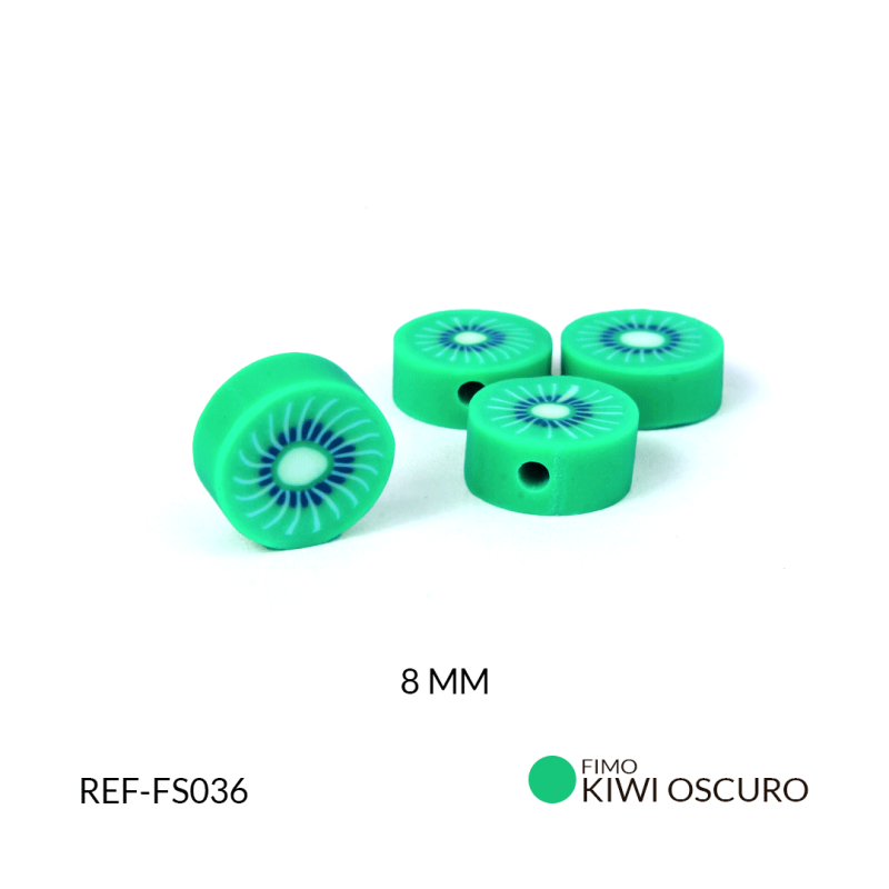 SEPARADOR FIMO KIWI OSCURO 10 MM / paquete x 12 und / Ref-FS036