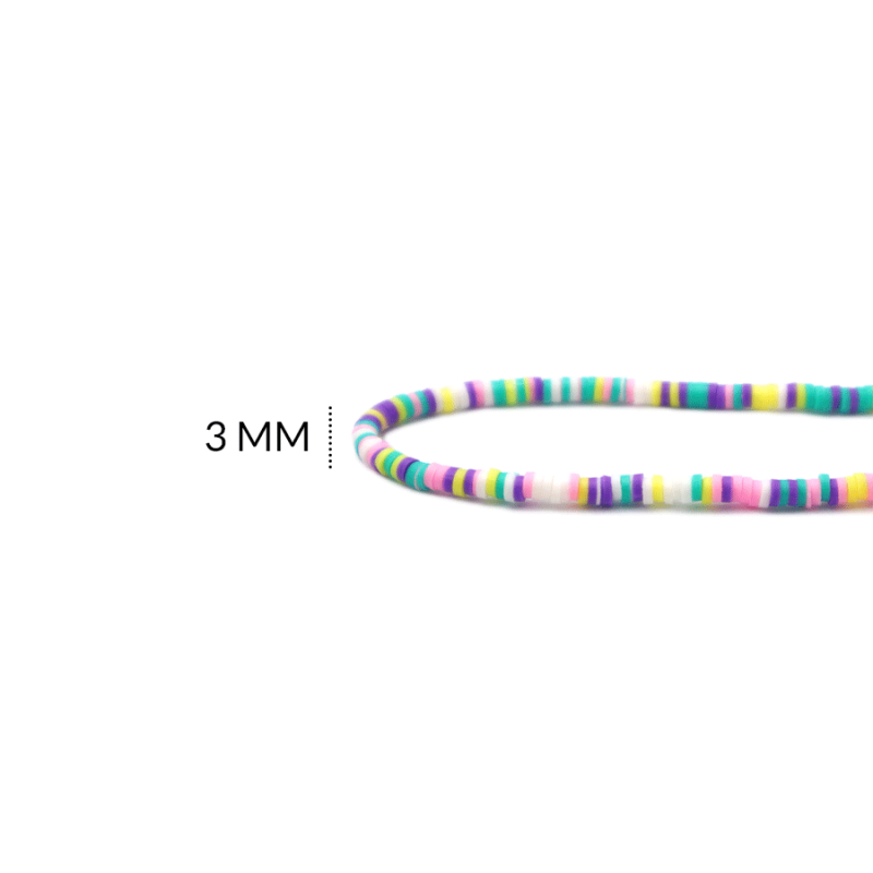 FIMO DISCO MIXTO 3 MM / sarta x 38 cm aprox / REF-FS411 / REF-FS411