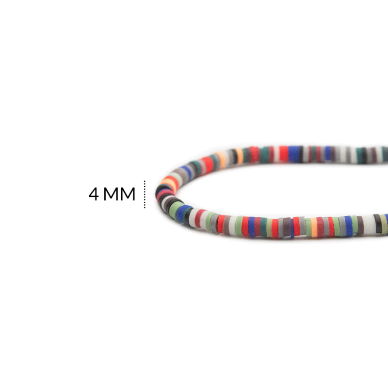 FIMO DISCO MIXTO 4 MM / sarta x 39 cm aprox / REF-FS507 / REF-FS507