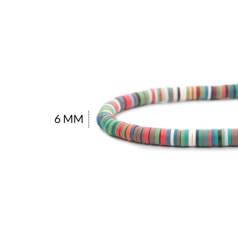 FIMO DISCO MIXTO 6MM / sarta x 39 cm aprox / REF-FS607 / REF-FS607